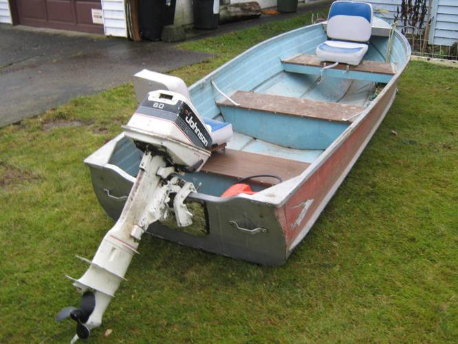 12 ft aluminum boat and 8hp johnson for sale in Chilliwack, British ...