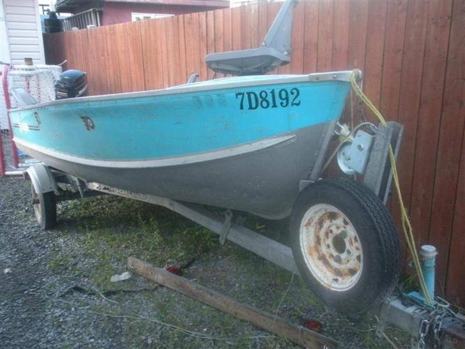 14 ft Springbok Aluminum Boat,18 HP Mercury Outboard and Trailer for 