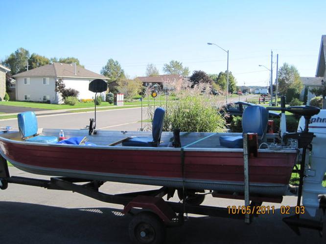 Aluminum Boat &amp; Motor &amp; Trailer for sale in Brighton, Ontario - Used ...