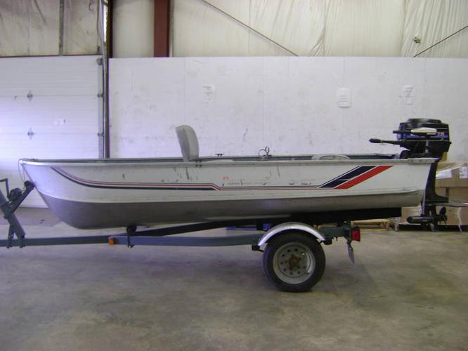 ... Aluminum boat with trailer for sale in Sydney, Nova Scotia - Used