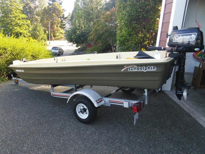 Jon Boat with Motor and Trailer for sale in Crofton