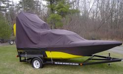 2006 yellow airboat  this boat has a new prop,  steering system ,a new radiator,  , full instrumentation , custom built trailer,Cabin heat , windshield defrost, wipers, Airboat Drive gear reduction,  
IT NEEDS A MOTOR it was overheated and needs a head