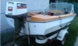 the boat must go 1000 make me an offer. the boat runs and has a full parts motor could use new seats email any time or call 306 9615431