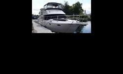 LOCATION: Keswick, OntarioLOA: 41?2? w/platform/pulpitWATER CAPACITY: 80 GalsFUEL CAPACITY: 318 GalsHOLDING TANKS (2): 36 Gals TotalGENERATOR: 7.3KW Kohler.Smart 80 Amp battery charger.This 2000 Carver 356 Aft cabin motor yacht has a remarkable amount of