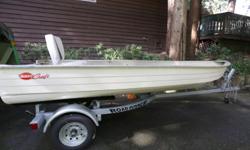 Selling my 14' X 59" beam aluminum Mirro Craft Boat. Could use a little bit of work but is ready for the water now. The Road Runner trailer was purchased from Alpine Marine last summer and has never been dipped in the water. This would be a very stable