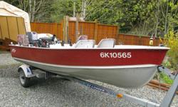 Excellent condition complete with 30 HP oil injected Yamaha on a galvanized trailer.