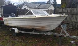 solid boat, no papers, engine dosen't run.