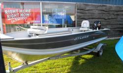 BRAND NEW
16' Sylvan Sport Troller Aluminum Boat
Includes:
25hp Mercury 4-stroke, Electric Start Outboard Motor
EZ-Loader Galvanized Trailer
Two Swivel Seats
Livewell
Lights, and lots of storage
Fall clearance Price: $7950 or $195 per month with zero