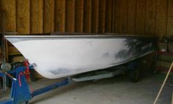 As the title goes its a 16ft crestliner boat, however there is no motor only the boat. The transem has been beefed up to hold a larger engine, it has a nice deep V to cut through the water, there are no cracks in it and does float with no leaks, it does
