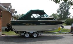 1996 Offshore Fisherman 23 1/2 foot boat with 350 5.7L V8 chevy engine and Alpha One outdrive. Boat comes with 9.9 mercury kicker motor, oars, VHF radio, fish finder and other extras. Call Lynn or Greg for more details.