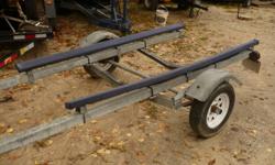 17 ft galvanized bunk boat trailer. excellent cond. good tires and winch. Clean. $675.00 or b/o CallBill 1-705-737-6347   REDUCED $550.00