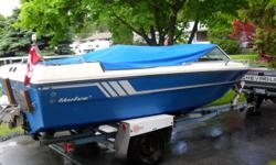 1976 fiberform with trailer, new tires,boat redone, floor, transom, new travel top, many new parts. Leg and out drive excellent,but block cracked.
