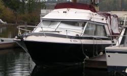 Newer 350 Volvo & Dual Counter-Rotating prop.
New sleeper seats on bridge - new upholstery inside - most bright work done.
It has shower, hot water, toilet tank, stove, sink, fridge.
Could be live aboard.
$3800.00 or trade for MOTORCYCLE OR TRUCK.