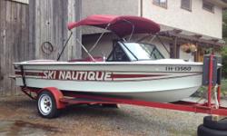 Very Well Maintained, unmolested Ski Nautique. Wake board Pole, 2015 Sunbrella Bimini, Ford 351, approx. 1200 hrs, just serviced and ready for a summer of fun. Shawnigan lake.
