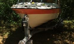 Got an 1980 boat plus trailer. Boats in really good condition and trailer is to. Motor is a evinrude but is blown. Make me an offer and take this away