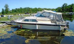 1985 ChrisCraft 253 AC
Description:
This ChrisCraft 253 AC is in good condition and has a very well laid out cabin and cockpit. It has an overall length of 27' with a beam of 9'9" which allows for comfort and ease during a relaxing day with the family and