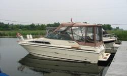 24ft 1986 Searay Sundancer in excellent condtion.  Sleeps 4 and has an aft cabin, GPS, depth finder, canopy and many more features.Also comes with tandem trailer.  Please call for more details.