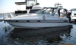 There's still good boating weather left this year, enjoy it with this fabulous 30' Doral Prestancia. Great family size with tons of room and loads of power with dual GM 4.3CC engines. Loaded with many extras. Current survey available.
GPS,
VHS & Radio,