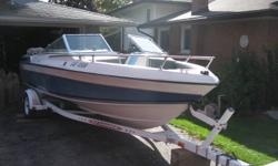 1988 Wellcraft Bowrider with fiberglass construction
18 Feet in length
Inboard/outboard 4 cylinder Merc. motor and transit.
Comes with new cover and bimi top.
Swimming platform.
Eagle fishfinder is included.
The trailer is in excellent condition
The