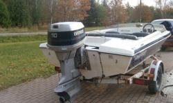16 ft Charger good condition, single axle trailer, 110hp Evinrude, ski bar, 2 props. Interior is in excellent shape, runs great, all lights work on trailer. Boat goes 52 mph, excellent ski boat, easy to drive and manoeuvre, easy to launch and trailer