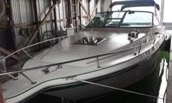 I am moving up and looking to sell quickly. You will be happy with what you see with this boat. Boathouse kept and serviced regularly. It has just been serviced and ready for the season.
Moored at Van Isle Marina, Sidney. 454 Merc Cruiser 1575 hours,