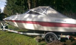 This boat is in really good shape the hull is perfect condition. Comes with immaculate condition EZ Loader trailer. The reason this boat is so cheap is because number 4 & number 8 cylinders are blown needs a new motor the trailer is easily worth 1500 and