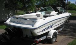 This is an immaculate boat inside and out. 3.0L Mercruiser/Alpha1 outdrive. Very easy on fuel. Canvas bow cover and canvas cockpit cover, Has only been run in salt water for approx 20 hours (fresh water boat prior). All the extra gear I have is going with