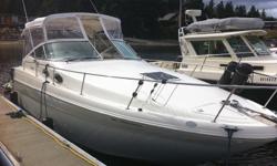 EA RAY 270 SUNDANCER (WIDE BEAM MODEL 9'2") JUST ARRIVED AT OUR SALES DOCK AND TURN-KEY READY FOR SUMMER FUN. MERCRUISER 7.4L MPI 310HP (COMPLETE REBUILD JUST DONE IN JULY 2016) BRAVO III SS DUO-PROP STERNDRIVE. BOTTOM PAINTED & ZINC ANODES REPLACED JULY