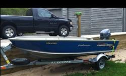 2002 princecraft fisherman 14' 2002 Yamaha 15hp fourstroke 2002 easy loader trailer Minnkota electric trolling motor 2 seats, SAFTEY kit, gas tank great condition, always maintained, no leaks.