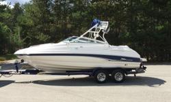 This 21ft boat is in excellent condition and well looked after!
Stored inside year round
Comes with a Zieman Tandem Axle Trailer
Wake Tower
Bimini Cover
Full canvas plus boat cover
Spacious Cuddy cabin for Sleeping or storage
Snap in Carpets
Just over 500