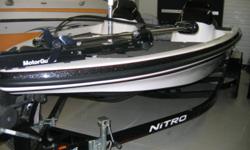 2005 Nitro 901CDX
Rigged with 200 Optimax, this boat can move, this low profile fiberglass fishing boat comes with what you need for your fishing trip, livewells, storage, trolling motor, fish finder.
Please feel free stop by our store located 3440