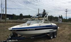 2007 Glastron ski boat
20.5 ft long
Volvo 5.0 GXI with SXi leg stainless twin prop 270HP
front and rear swimming ladders with extended rear swim grid
full premium sound system
6 storage compartments along with in floor ski storage
Wake tower with bimini