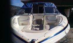 2007 Glastron MX 175 (17ft) 3.0L MerCruiser (135 hp) sterndrive bowrider, original owner and in excellent running condition with very minimal use. Only used in fresh water - Needs nothing. Hour meter w/88 hours. Has the XL Package: special graphics,
