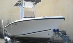 This is a nice fishing boat which has low hours and only one previous owner.
This boat comes with an EZ-Loader aluminum trailer with disc brakes.
Stock #: 820121
Construction: Fiberglass
Engine Config.: Out board (OB)
Motor Manufacturer: MERCURY
Engine