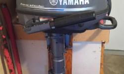 2013 Yamaha f4, 4hp outboard. 4 stroke Longshaft. Flushed after every use with salt away. First service done after 10 hours at s&g power. Aprox 20 hrs. Run time. Was used for 20' sailboat and dinghy.