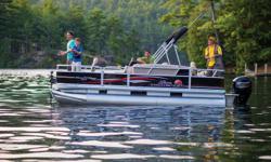 The BASS BUGGY 18 DLX is designed for three things: Family, Fishing, and Fun!
The spacious deck sports 3 fishing positions?2 fishing chairs up front and 1 astern, both with tool, rod, and drink holders, and 2 livewells to keep your catch healthy.
And when