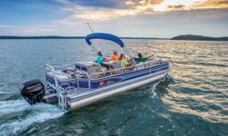 Sun Tracker's largest dual-pontoon, the 24 DLX boasts an expansive deck footprint of over 200 square feet, and it's outfitted with an impressive collection of fishing and comfort advantages.
Throughout the huge playpen, you and your crew of up to 12 will