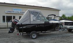 Lund's new addition, engineered for adventure and packed full of more features and options than any other boat in it's class.
Price includes all standard features plus:
Choice of Mercury 60 ELPT or Evinrude 60 H/O ETEC
Complete Vinyl Floor
Stereo with