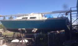 1979 Mirage 26 foot sail boat. Family Cruiser with Head and Galley. Sleeps 5.
Good Sail Inventory, Good Equipment Inventory.
Tandem Axle Trailer with 4 new tires included
Electric start 9.9 HP Yamaha Engine
Well over $20,000.00 of value.
Asking $13,000.00