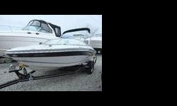 Low hours on this beautiful boat! Includes a Clarion CD player w/surround-sound, Sirius satellite radio ready, bimini-top, and more! Just what you need for the summer! Displacement Measure: 5.0 litres Engine Type: Mercruiser Alpha-One Fuel Type: Gas