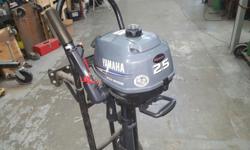Yamaha 4 stroke, short shaft, 37 lb , 2011 from SG Power
Very little use, Just had first service, in new condition, with manual and spare starting rope. Was used in fresh water, runs like a sewing machine. Just too small for our needs. Can run up for you.