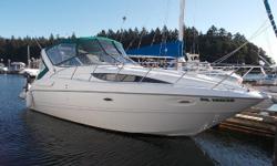 You deserve to relax! A very popular Sunbridge from Bayliner offering roomy accommodations for family or friends. Open layout with separate fore and aft berths, good size head with shower and a large cockpit salon for entertaining. Good price on a clean