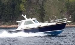 BEAUTIFUL !!! Unique on the West Coast. The 34' Sabre HT Express! Quality, Strength & Beauty exudes from this Maine Built, Down-East styled vessel. This Elegant Hard Top Express is powered by Twin Yanmar 380 HP engines and will cruise at 22 KNOTS with a