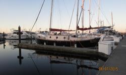 -Owner built gaff ketch- launched 1981. Construction cold-molded, marine-glued select fir plywood. Laminations with "Cold Cure" epoxy. Sails all in reasonable condition-tanbark with roller furled jib, gaff main with parral beads to mast and Marconi