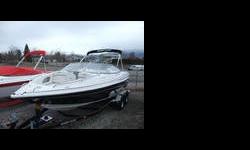 Awesome boat! Includes a CD player w/Clarion surround-sound and transom remote, docking lights, removable table, bow-ladder, depth-finder, and satellite radio-ready! Lots of seating! Displacement Measure: 5.7 Engines: Single Engine Configuration: In/Out