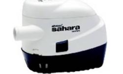 Sahara Bilge Pumps include 36" lengths of 16-gauge tinned copper wire. Wire is caulked to prevent water from wicking through insulation jacket. All materials and components are state-of-the-art. Permanent-magnet motor, stainless steel shaft, and
