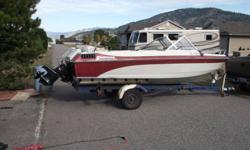 For sale mid 80's 18 ft. Swiftshire in board inline 4, new prop, open bow, trailer included as well as eagle fish finder, with spare mer cruizer leg,  $1000.00 please contact 250-549-8870.