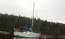 Located in Gorge Harbour, Cortes Island, mooring buoy included.
Solid fibreglass early construction, surveyed Sept 2009. Still in good condition, but needs hull scraped and some tlc.
Selling to go on extended trip overseas - Unfortunately I can't leave