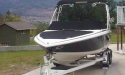 2002 Cobalt 206 edition. 5.7L twin prop, volvo penta drive,kevlar haul.
Boat is in mint condition. stored and winterized in heated garage. rockford fosgate amp, sony deck, 6 kicker comp speakers including wake tower.
Cooler under seat. extra storage under