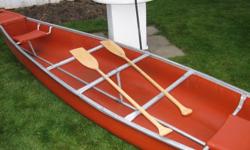 17f coleman canoe with 2 paddles
$300